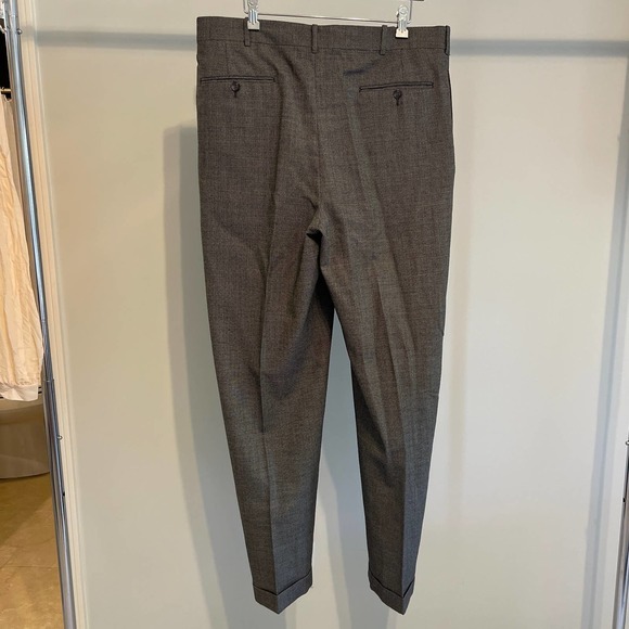 The Men's Shop Vintage (1996) Mens Pants Custom Tailored 38x33‎ Pleated - Picture 3 of 9